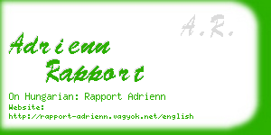 adrienn rapport business card